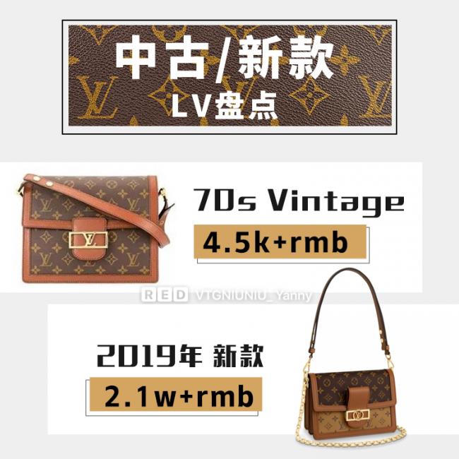 第19只包  LV  Dauphine中古款、新款对比