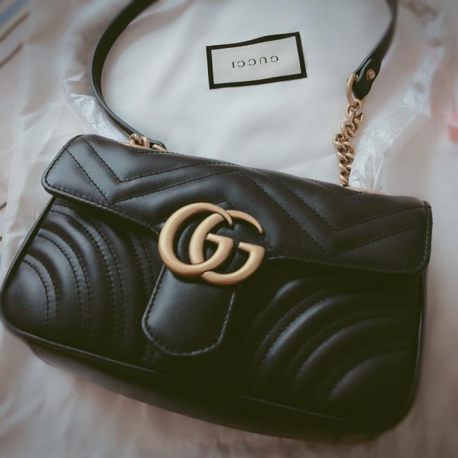 ✨GUCCI marmont 22cm✨ 人生中第一个正式的奢侈品包包嗯 很