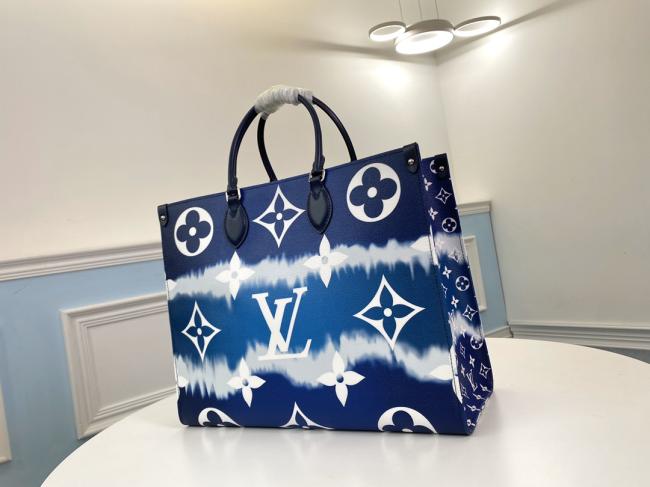 LV M45Onthego Escale 大号Tote包 日本传统绞染工艺