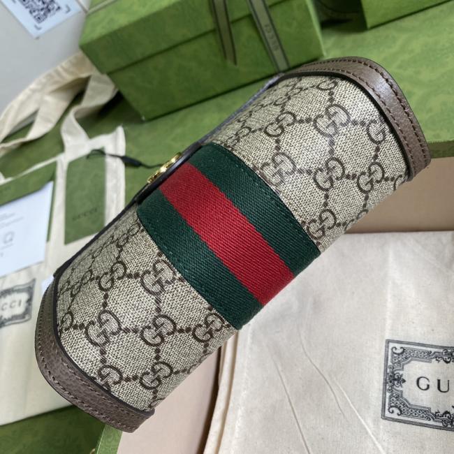 Gucci Ophidia 6026 中号手提包，复古设计，全套原厂绿色包装