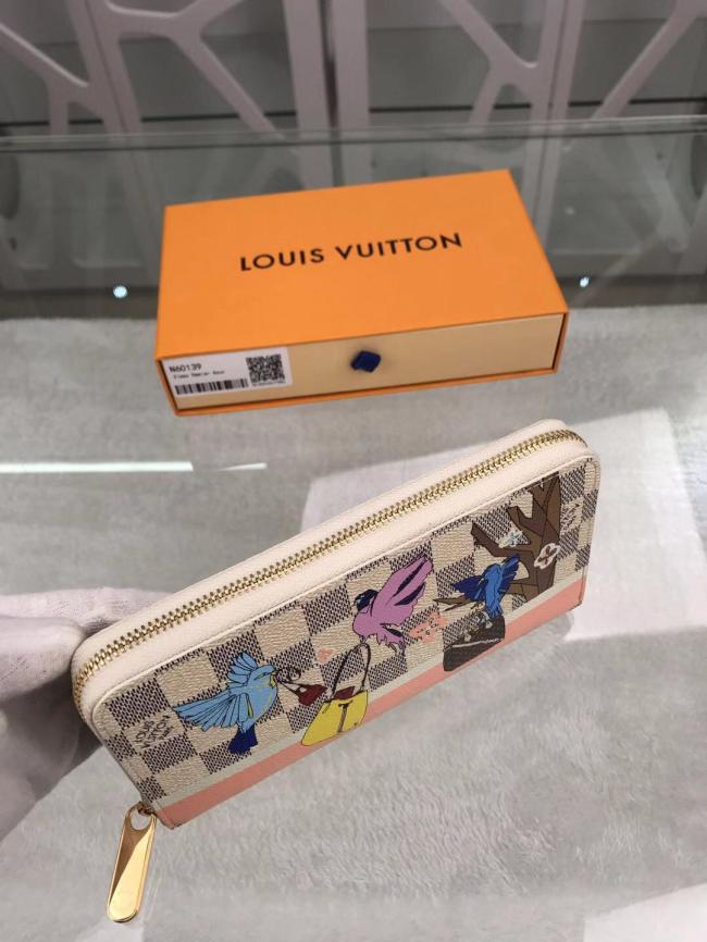 LV Damier Azur Zippy拉链钱夹，海外特供