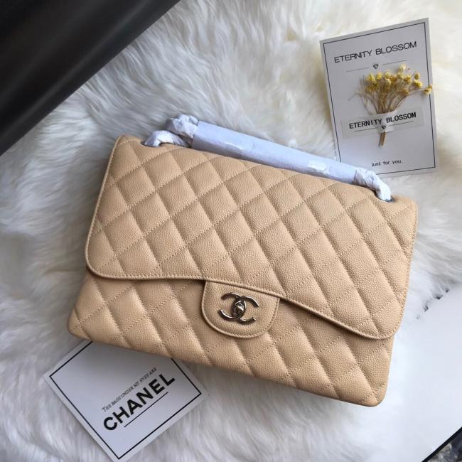 CHANEL CF 1113 小牛皮手袋 30厘米球纹款，原单品质，法国原厂进口