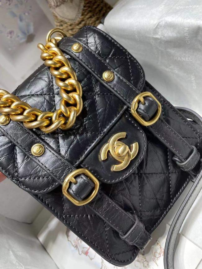 CHANEL 复古邮差包AS2695 31 RUE CAMBON小牛皮包