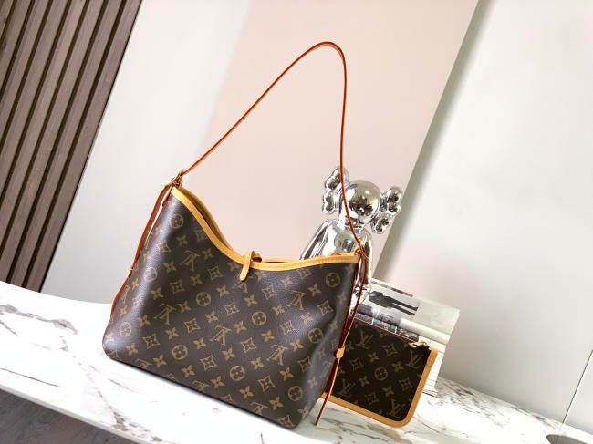 LV M46203 CARRYALL 小号手袋，原厂皮制，高级奢华