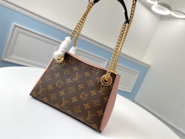 LV M43777樱粉Surène BB手袋，轻盈时尚实用，LV女包