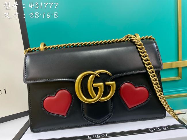 Gucci 4317 新款全皮爱心手提包