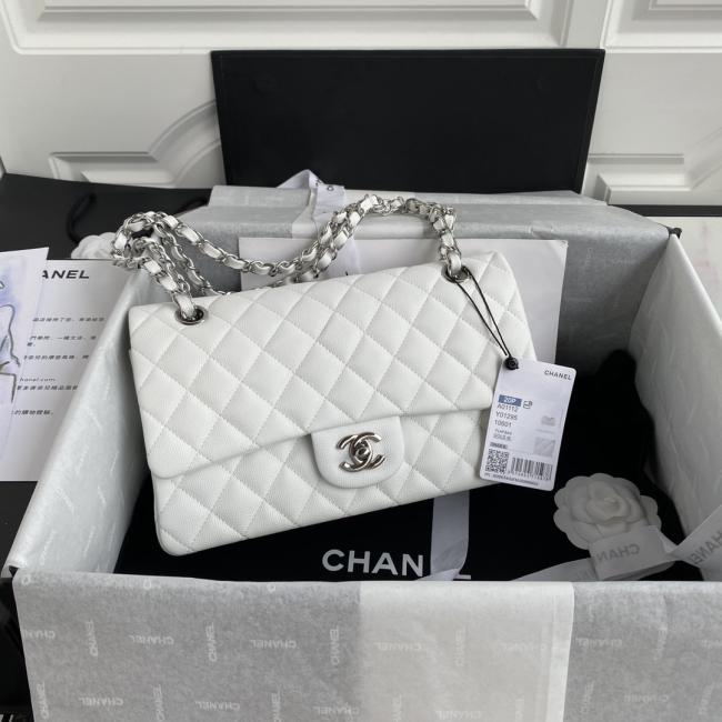 Chanel Classic Flap Bag A01112 Fish Roe Design, Elegant and Exquisite