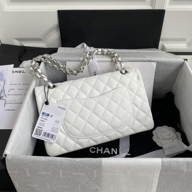 Chanel Classic Flap Bag A01112 Fish Roe Design, Elegant and Exquisite