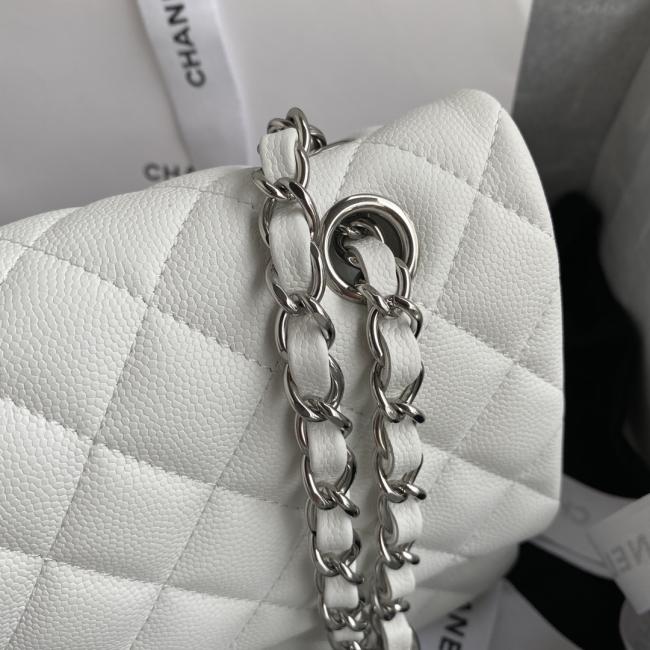 Chanel Classic Flap Bag A01112 Fish Roe Design, Elegant and Exquisite