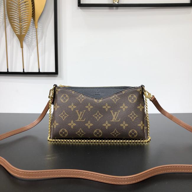 LV Monogram M41639 帆布粒面皮革多功能包袋