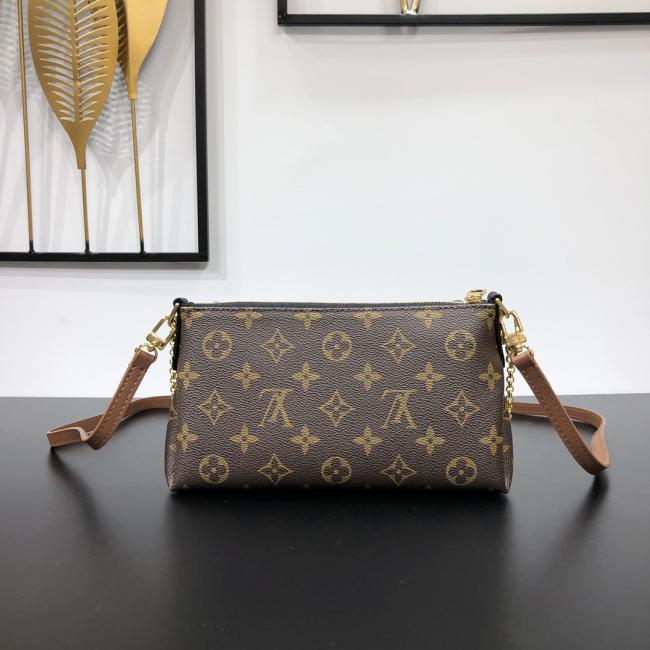 LV Monogram M41639 帆布粒面皮革多功能包袋