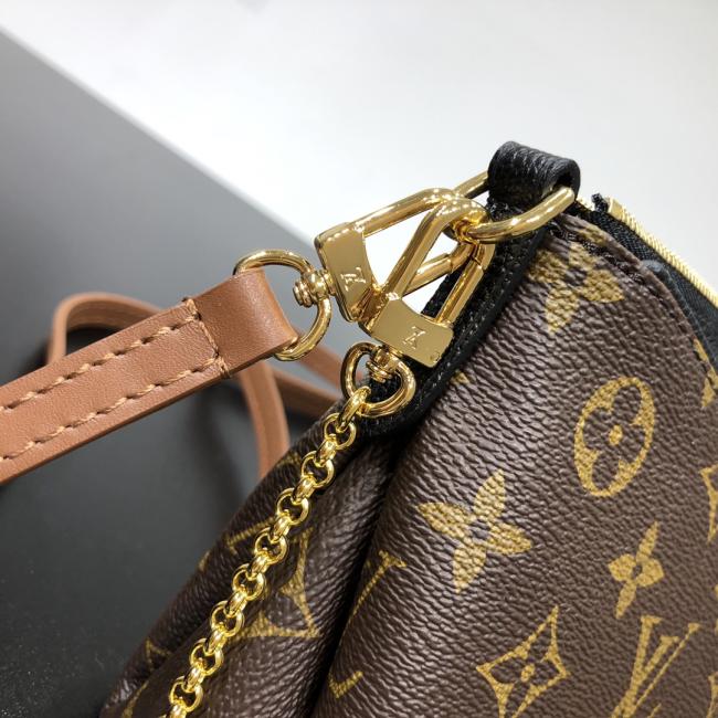 LV Monogram M41639 帆布粒面皮革多功能包袋