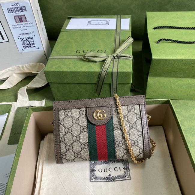 Gucci Ophidia 6026中号手提包，复古设计，高级人造帆布