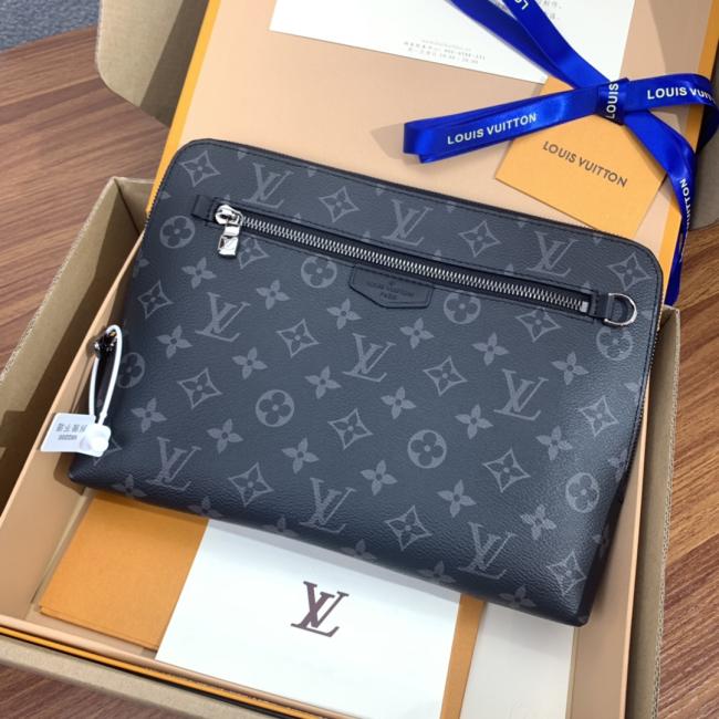 LV M60417克花 Damier Graphite手拿包