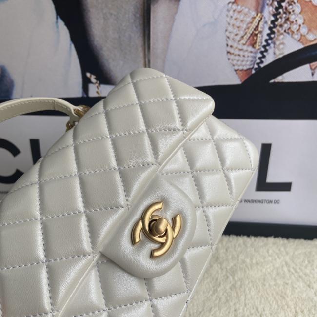 CHANEL Mini CfHandle 珠光色 AS2431 夏季限定款