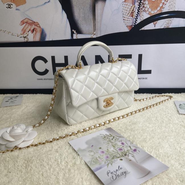 CHANEL Mini CfHandle 珠光色 AS2431 夏季限定款