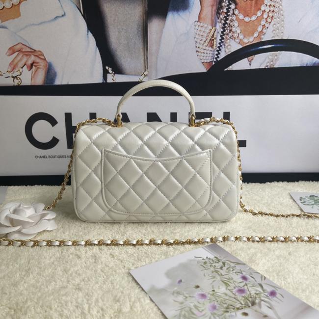 CHANEL Mini CfHandle 珠光色 AS2431 夏季限定款