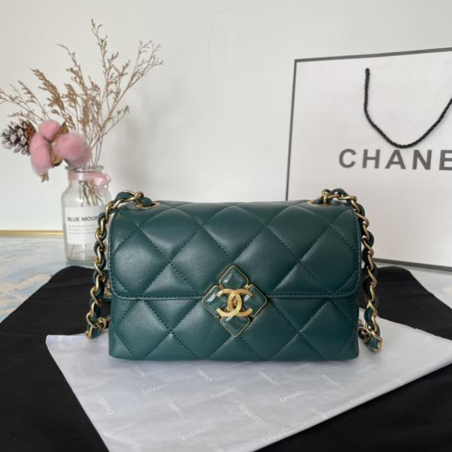 CHANEL AS2633 羊皮系列 单盖口盖包 2021新款