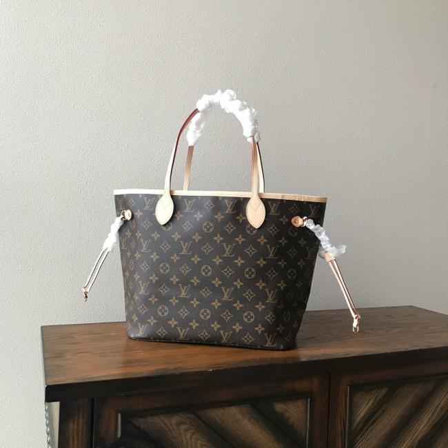 LV Neverfull M40995老花中号杏色内里复刻版全新演绎