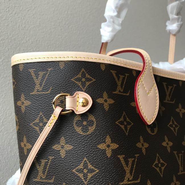 LV Neverfull M40995老花中号杏色内里复刻版全新演绎