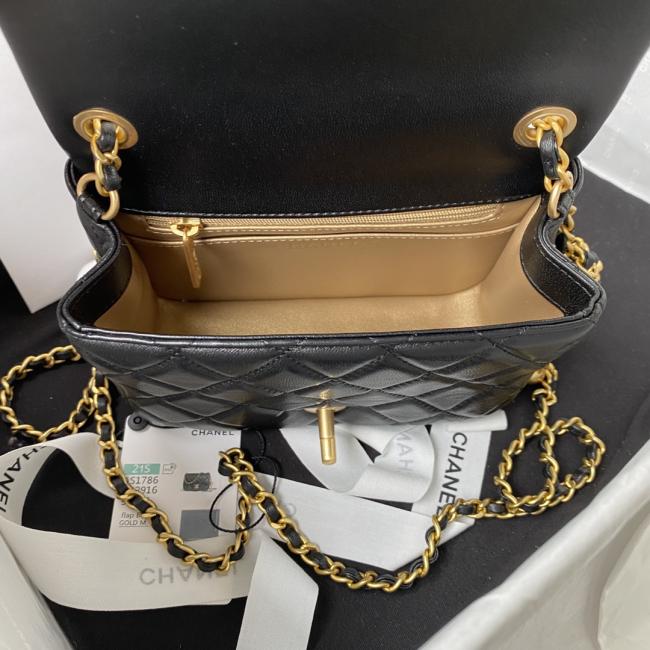 香奈儿 Chanel AS1786 金属cf mini 口盖包，多功能链条包