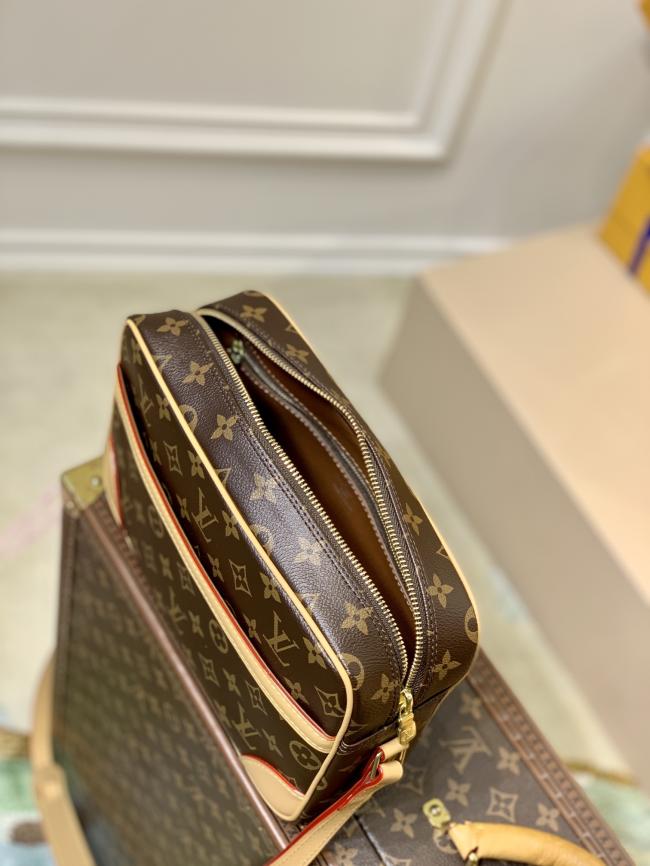 LV M51276 Vintage 中古相机包，男女斜挎包，经典Monogram帆布黄皮款式