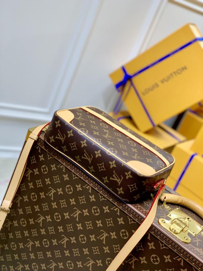 LV M51276 Vintage 中古相机包，男女斜挎包，经典Monogram帆布黄皮款式