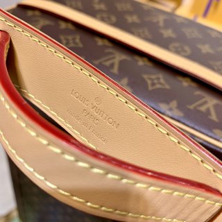 LV M51276 Vintage 中古相机包，男女斜挎包，经典Monogram帆布黄皮款式