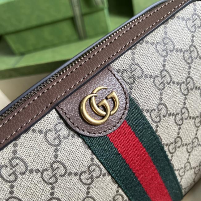 GUCCI Ophidia系列GG肩背包9C2ST 米色GG Supreme帆布