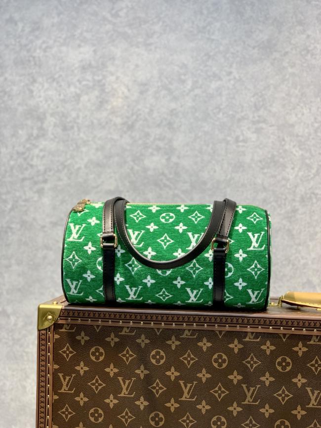 LV M46206 Papillon Monogram 软绒布手袋