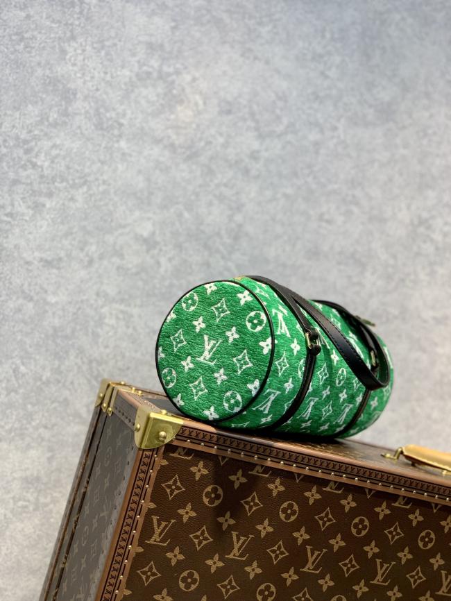 LV M46206 Papillon Monogram 软绒布手袋