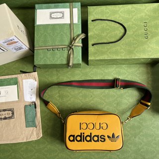 Gucci 古驰 702427 斜挎相机包 adidas联名款