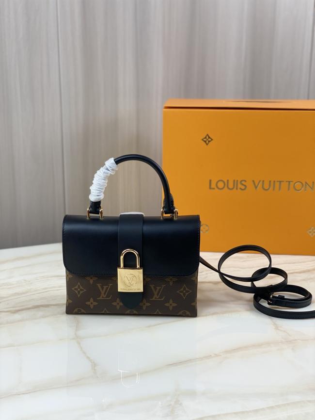 LV Locky BB M44141 Monogram帆布和牛皮手袋