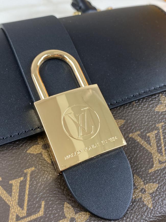 LV Locky BB M44141 Monogram帆布和牛皮手袋