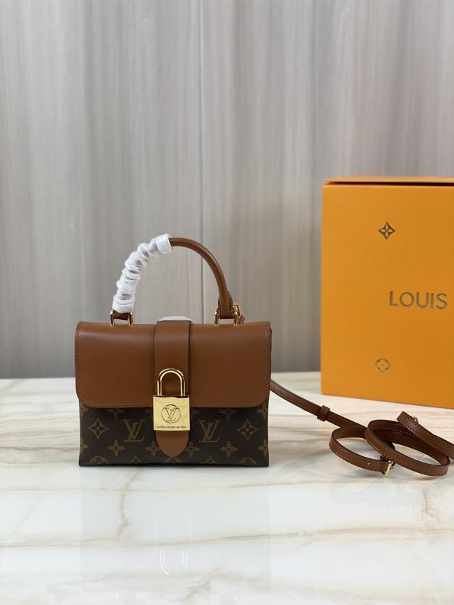 LV Locky BB M44654 Monogram帆布和牛皮小号手袋