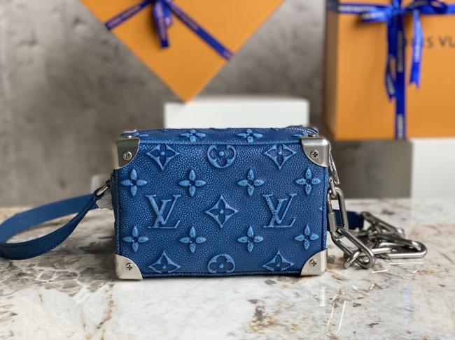 LV M21368 Mini Soft Trunk 蓝色手袋盒子箱子包系列