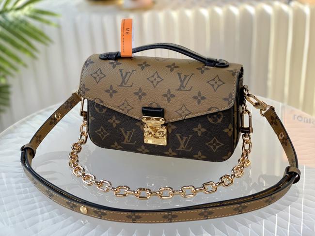 LV POCHETTE MÉTIS EAST WEST M46279黄花原厂皮手袋