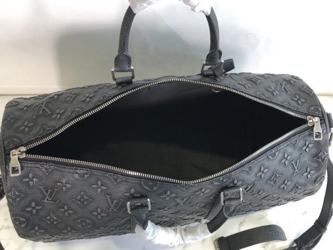 LV Keepall Bandoulière 50 旅行包，经典设计，皮革手袋