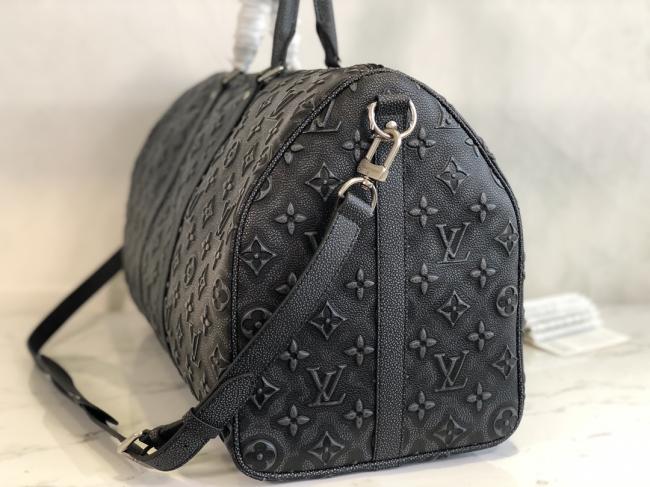 LV Keepall Bandoulière 50 旅行包，经典设计，皮革手袋