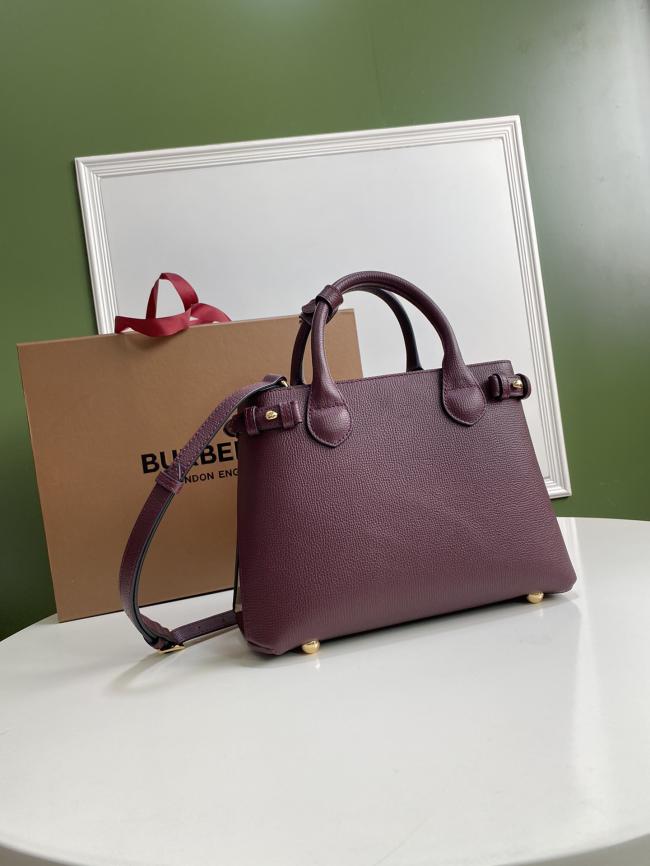 Burberry 7131 The Banner House Check Leather Handbag