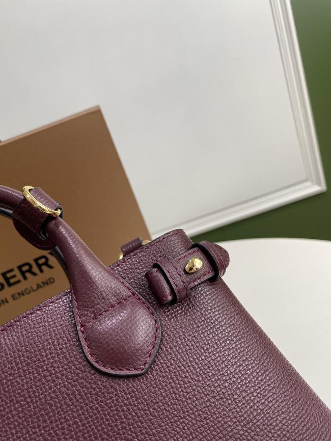 Burberry 7131 The Banner House Check Leather Handbag