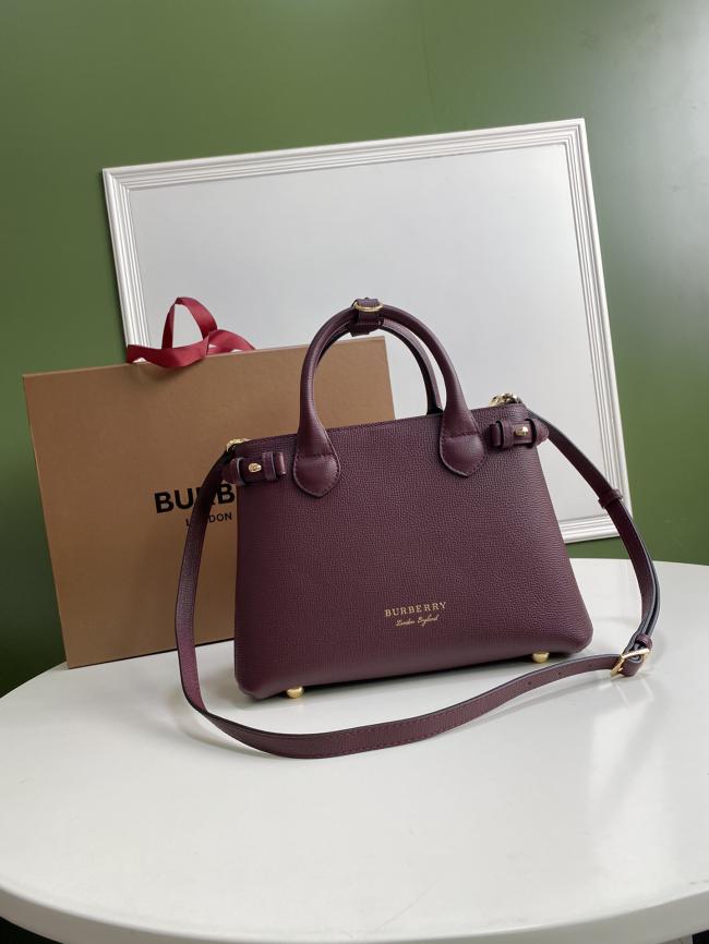 Burberry 7131 The Banner House Check Leather Handbag