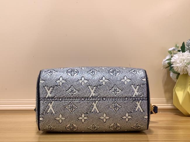 LV Speedy Bandoulière 20 Monoglam蓝色手袋M23069