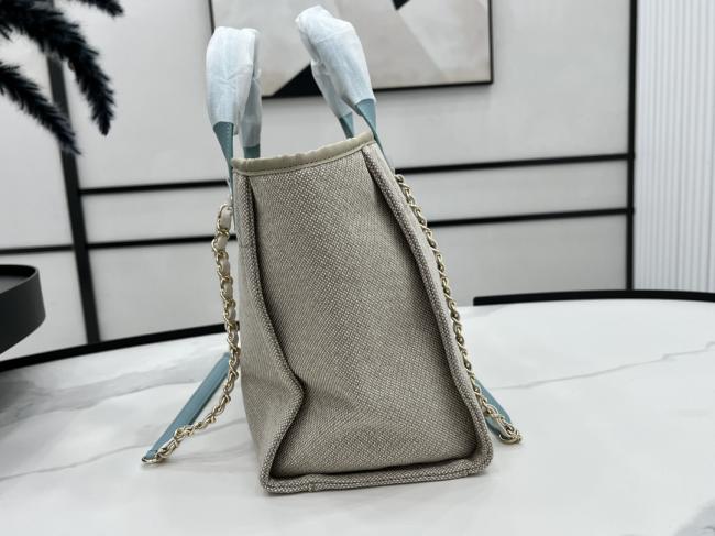 CHANEL EL购物袋 S3257黑灰色 时尚沙滩包，适合旅行和日常使用