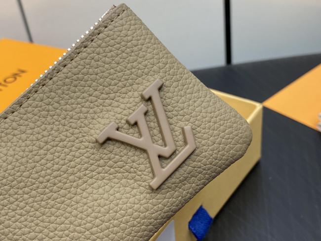 LV M81031杏色全皮钥匙包钱包系列POUCHETTE CLE